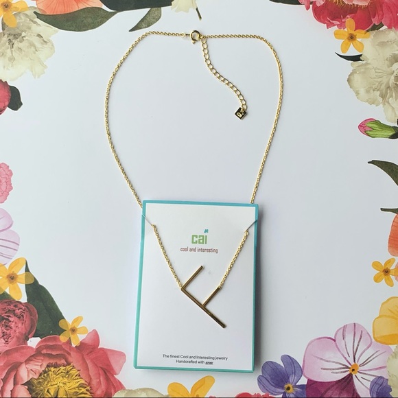 “F” Initial Necklace by Cool and Interesting (CAI) - Picture 2 of 2